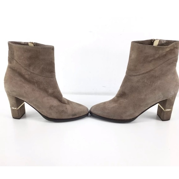 Jimmy Choo Shoes - Jimmy Choo "Marcia" light mocha suede booties 36